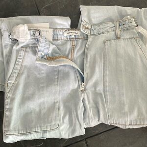 WeWoreWhat denim straight cargo jean -NWT